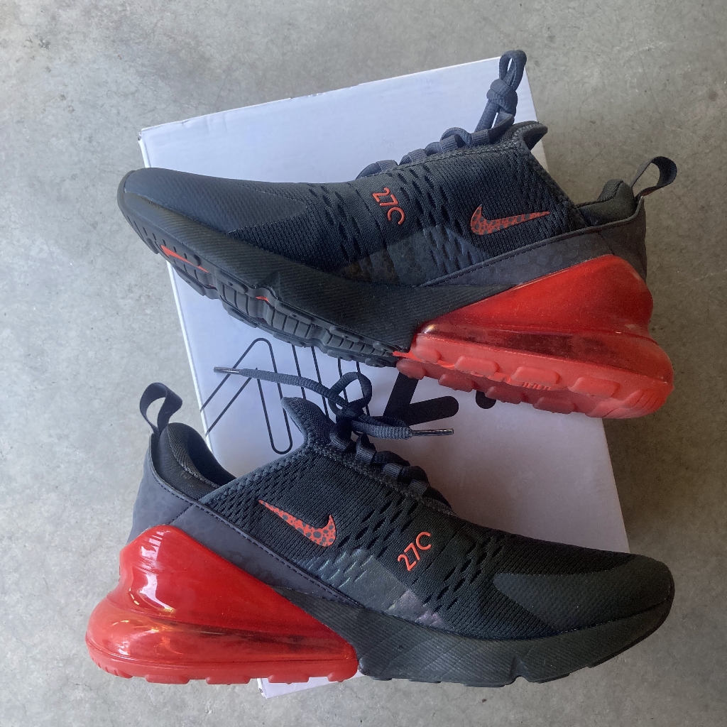 Nike Air Max 270 Reflective Safari Off Noir Habanero Black Red Men 9.5